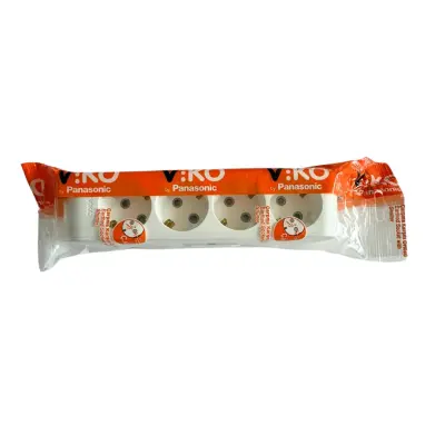 Viko Multi-Let Dörtlü Grup Priz Topraklı Klemensli Beyaz (Çocuk Korumalı) 90113400 - 2