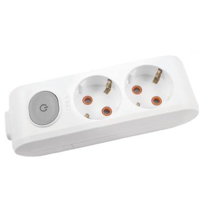 Viko Multi-Let İkili Grup Priz Anahtarlı Topraklı Klemensli Beyaz (Çocuk Korumalı) 90117200 - 1