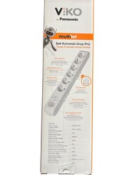 Viko MULTİ-LET Şok Korumalı 6LI Topraklı Çocuk Korumalı Priz 1,5 MT 90117631 - 3