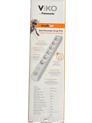 Viko MULTİ-LET Şok Korumalı 6LI Topraklı Çocuk Korumalı Priz 1,5 MT 90117631 - 3