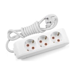 Viko Multi-Let Üçlü Grup Priz Topraklı 2 Metre Beyaz (Çocuk Korumalı) 90113302 - Viko