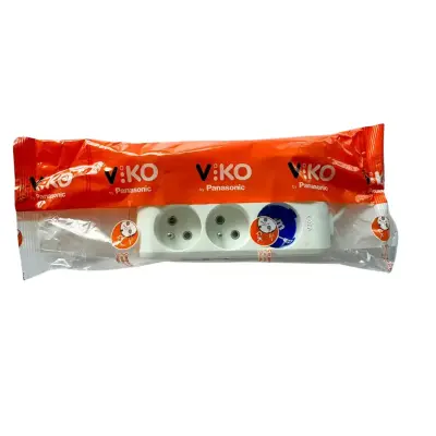 Viko Multi-Let Üçlü Grup Priz Ups 2 Metre Beyaz (Çocuk Korumalı) 90110302 - 2