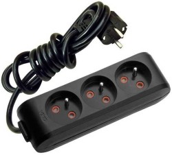 Viko Multi-Let Üçlü Grup Priz Ups 2 Metre Siyah (Çocuk Korumalı) 90130302 