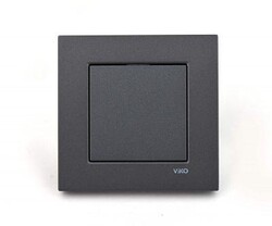 Viko Novella / Trenda Füme Işıklı Etiketli Zil Anahtarı Kapak - Viko Artline