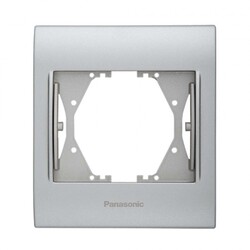 Viko Panasonic Thea Blu Chrome Matt+Beyaz Tekli Çerçeve - Thea/Panasonic