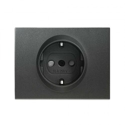 Viko Panasonic Thea Blu Füme Topraklı Priz Düğme/Kapak - Thea/Panasonic