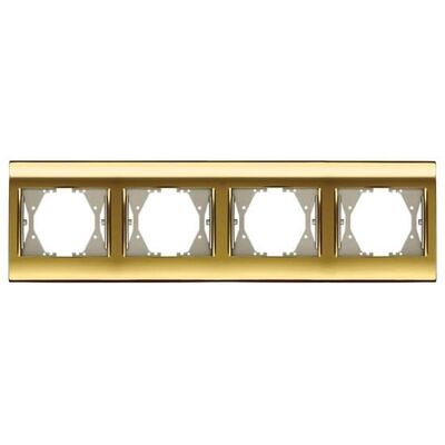 Viko Panasonic Thea Blu Gold + Dore Dörtlü Çerçeve - 1