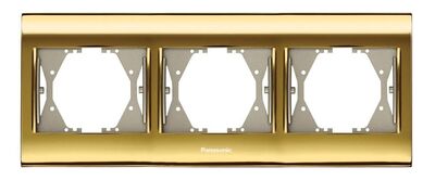 Viko Panasonic Thea Blu Gold + Dore Üçlü Çerçeve - 1
