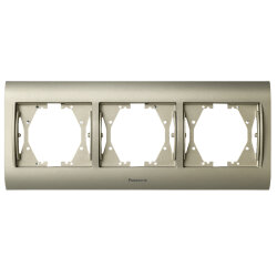 Viko Panasonic Thea Blu Inox Matt+Dore Üçlü Çerçeve - Thea/Panasonic