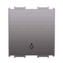 Viko Panasonic Thea Modüler Antrasit 2M Işıklı Vavien Düğme/Kapak - Thea/Panasonic