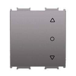 Viko Panasonic Thea Modüler Antrasit 2M Tek Düğmeli Jaluzi Anahtar Düğme/Kapak (Mekanizma Hariç) - Thea/Panasonic