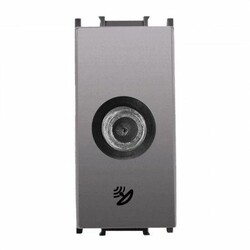 Viko Panasonic Thea Modüler Antrasit Uydu Prizi F Konnektörlü Sonlu Alt+Kapak 1M - WVTT14584AN-TR - Thea/Panasonic