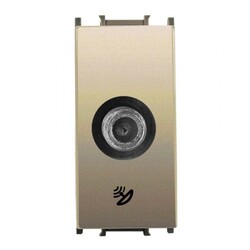 Viko Panasonic Thea Modüler Dore 1M Uydu Prizi F Konnektörlü Sonlu Mekanizma + Düğme/Kapak - Thea/Panasonic