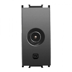 Viko Panasonic Thea Modüler Füme 1M TV Prizi Sonlu Mekanizma + Düğme/Kapak - Thea/Panasonic