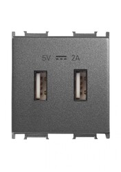 Viko Panasonic Thea Modüler Füme Priz USB Şarj 5V 2A - Thea/Panasonic