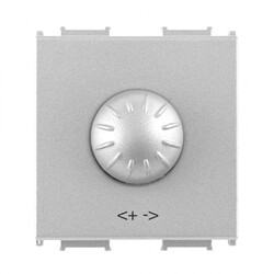 Viko Panasonic Thea Modüler Metalik Beyaz 2M Rotatif Dimmer 1-10V Mekanizma + Düğme/Kapak - Thea/Panasonic