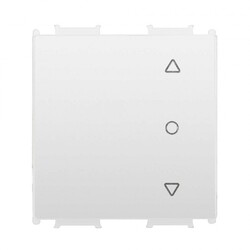 Viko Panasonic Thea Modüler Opak Beyaz 2M Tek Düğmeli Jaluzi Anahtar Düğme/Kapak - Thea/Panasonic