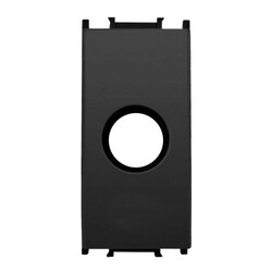 Viko Panasonic Thea Modüler Siyah 1M Kablo Çıkış Kapağı Düğme/Kapak (Mekanizma Hariç) - Thea/Panasonic