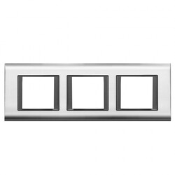 Viko Panasonic Thea Sistema Chrome + Füme 3X2M Çerçeve - Thea/Panasonic