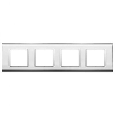 Viko Panasonic Thea Sistema Chrome + Metalik Beyaz 4X2M Çerçeve - 1