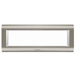 Viko Panasonic Thea Sistema Inox + Metalik Beyaz 7M Çerçeve - Thea/Panasonic