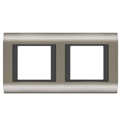 Viko Panasonic Thea Sistema Inox Füme 2X2M Çerçeve - Thea/Panasonic