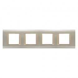 Viko Panasonic Thea Sistema Inox Matt + Dore 4X2M Çerçeve - 1