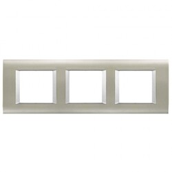 Viko Panasonic Thea Sistema Inox Matt + Metalik Beyaz 3X2M Çerçeve - Thea/Panasonic