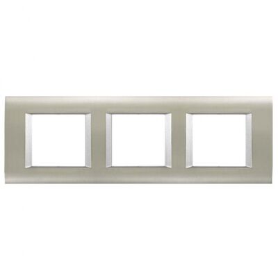 Viko Panasonic Thea Sistema Inox Matt + Metalik Beyaz 3X2M Çerçeve - 1