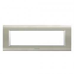 Viko Panasonic Thea Sistema Inox Matt + Metalik Beyaz 7M Çerçeve - Thea/Panasonic