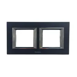 Viko Panasonic Thea Ultima Eloxal Siyah 2x2M Çerçeve - 1