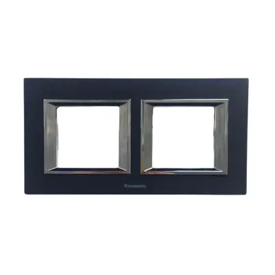 Viko Panasonic Thea Ultima Eloxal Siyah 2x2M Çerçeve - 1