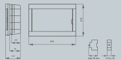 Viko Sıva Altı Sigorta Kutusu 12-Li Halogen Free 90912412 - 2