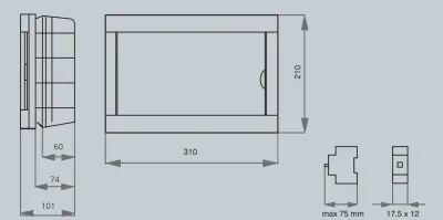 Viko Sıva Altı Sigorta Kutusu 12-Li Halogen Free 90912412 - 2
