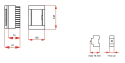 Viko Sıva Üstü Sigorta Kutusu 2-Lİ Halogen Free - 90912102 - Viko (1)