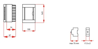 Viko Sıva Üstü Sigorta Kutusu 2-Lİ Halogen Free - 90912102 - 2