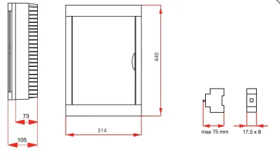 Viko Sıvaüstü Sigorta Kutusu 36-Lı Halogen Free 90912136 - 2