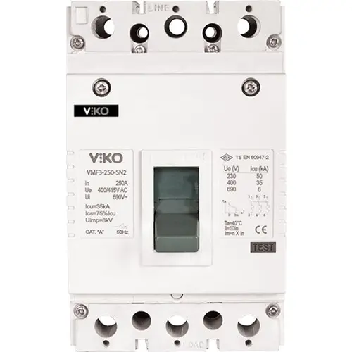 Viko - VMF3-250-SN2 3x250A 35ka Sn2 Sabit Kompakt Şalter - 1