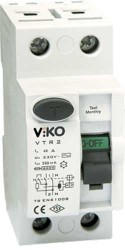Viko - VTR2-40300 2x40A 300mA Ac Tip Kaçak Akım Rölesi - Viko
