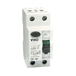 Viko - VTR2-63300 2x63A 300mA Ac Tip Kaçak Akım Rölesi - Viko