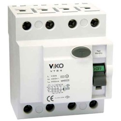 Viko - VTR4-63300 4x63A 300mA Ac Tip Kaçak Akım Rölesi - Viko (1)