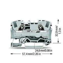 Wago 2 İletkenli Geçiş Klemensi 10(6) mm2 - Wago (1)