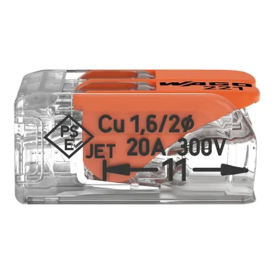 Wago 221-412 2'li Tırnaklı Buat Klemens - 3