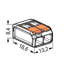 Wago 221-412 2'li Tırnaklı Buat Klemens - Wago (1)