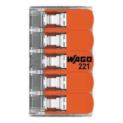 Wago 221-415 5'li Tırnaklı Wago Klemens - 6