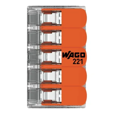 Wago 221-415 5'li Tırnaklı Wago Klemens - 6
