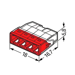 Wago 2273-204 100 Adet 4x2 5mm2 Buat Klemensi - 3