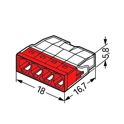 Wago 2273-204 100 Adet 4x2 5mm2 Buat Klemensi - 3