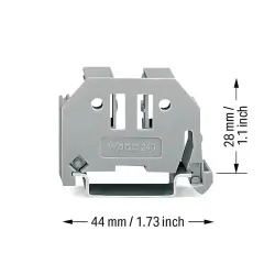 Wago Vidasız durdurucu, DIN35 ray için, 10 mm. - Wago (1)