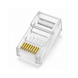 Wellbox 8P8C CAT 6 RJ45 Plastik Konnektör Ethernet Kablosu Fişi - 1